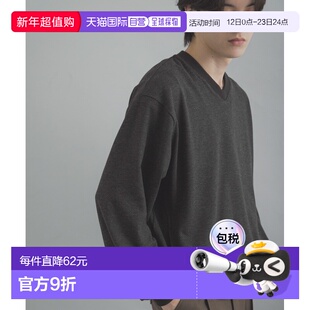 1h可退 日本直邮SENSE OF PLACE 男装 V领宽松起毛感针织套头衫