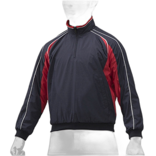 日本直邮MIZUNO 青少年半拉链夹克棒球服装中性男女通用 12JE9V29
