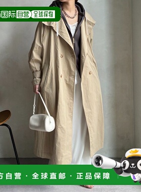 1h可退 日本直邮DouDou 女装 长袖 trench coat 可拆卸内胆 宽松