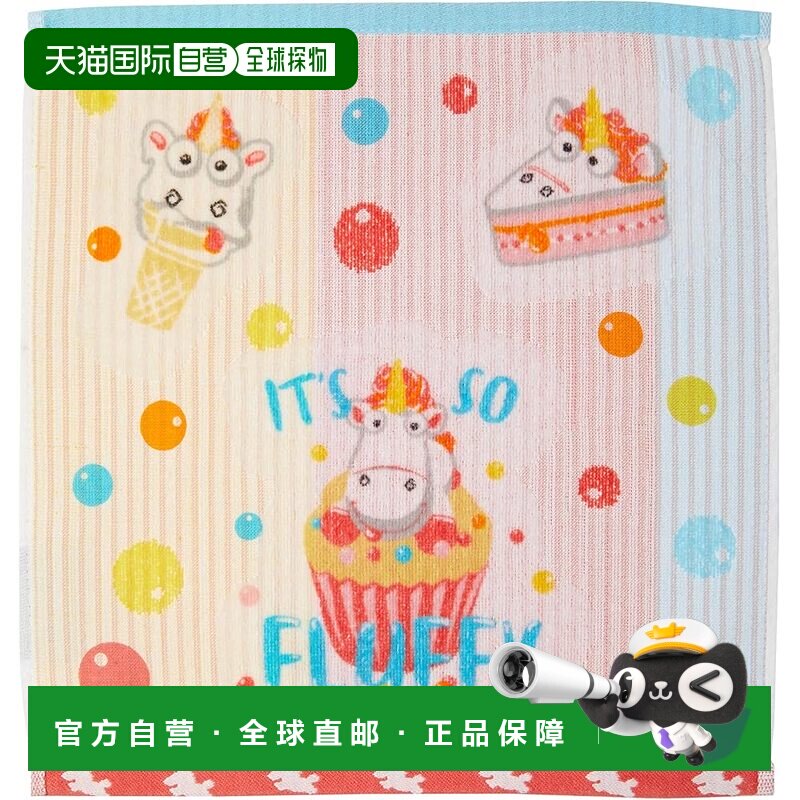 【日本直邮】丸真 小黄人手巾 34 x 36 厘米 蓬松糖果  棉 480503