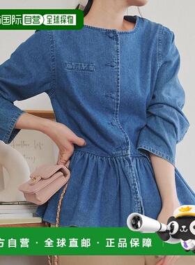 日本直邮KOBE LETTUCE 气球荷叶边牛仔夹克 [K1359]外套