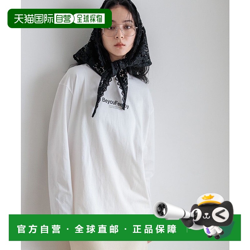 1h可退 日本直邮LOWRYS FARM 女士2025秋季长袖T恤 BIG罗纹纯棉上