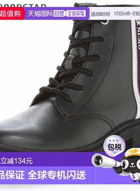 日本直邮MOONSTAR 女童 NI-MO 靴子青少年NMJ142黑色这款时尚的系