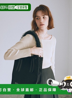 1h可退 日本直邮Maison de FLEUR 女装 轻盈雪纺手提方型托特包 0