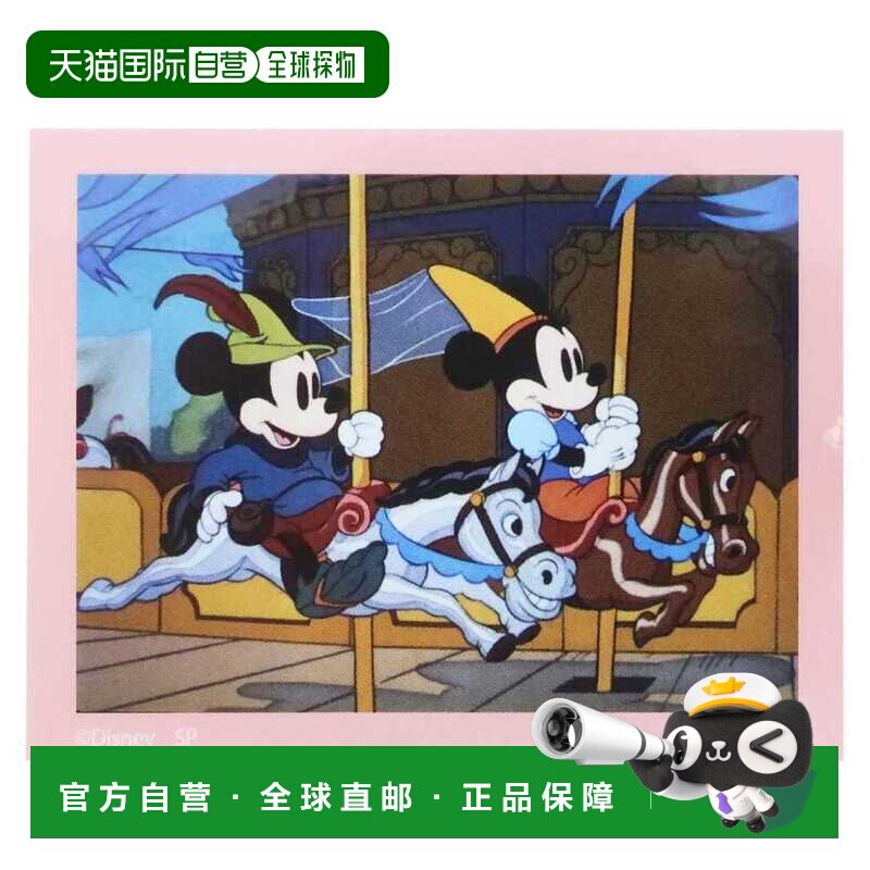 日本直邮米奇和米妮异形切割乙烯基贴纸终框架迪士尼小星球防水装