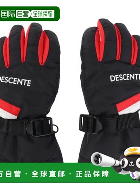 日本直邮Descente 青少年男款手套 DWDWJD01X [Jr] 黑色