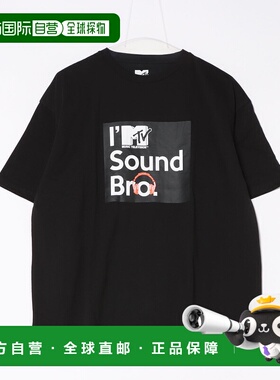 1h可退 日本直邮MTV 男女同款 全棉休闲短袖T恤 背面印花设计 夏