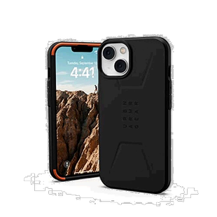 【日本直邮】Urban Armor Gear 苹果14手机壳 CIVILIAN 黑色