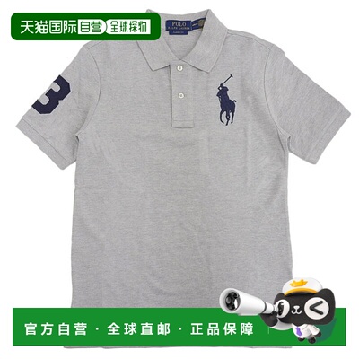 日本直邮Ralph Lauren 服装 男士女士短袖 Polo 衫 XL 棉灰色 COR