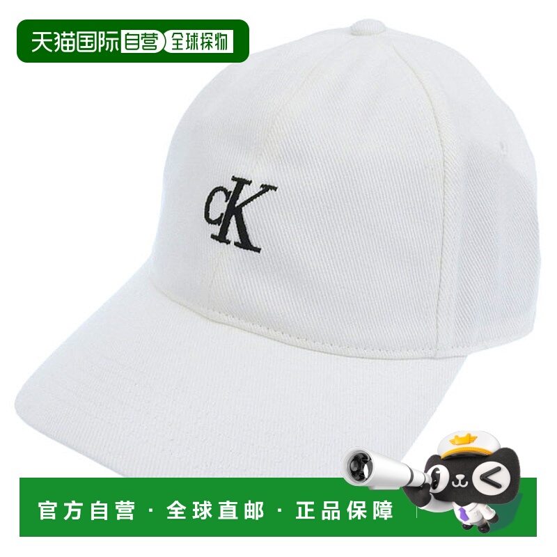 日本直邮Calvin Klein 男女帽子棒球帽均码棉质白色4G5002G110 CA