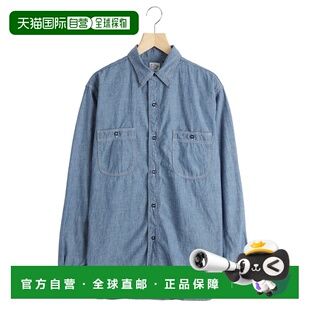 1h可退 日本直邮orSlow 男装 宽松版型棉质工装衬衫 01827084