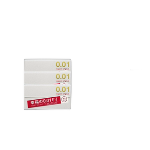 日本直邮SAGAMI相模幸福0.01安全套避孕套薄5支装*3盒 柔韧贴肤