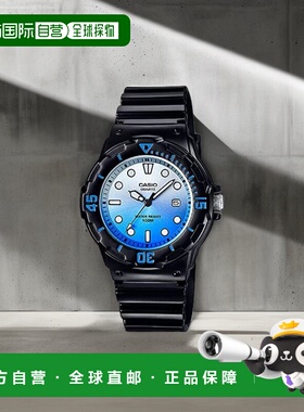 【日本直邮】CASIO卡西欧 手表 LRW-200H-2EV 亮黑色×蓝色金属