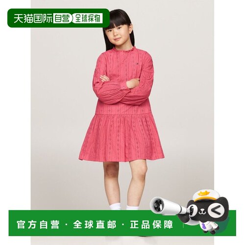 日本直邮TOMMY HILFIGER HILFIGER 刺绣长袖连衣裙