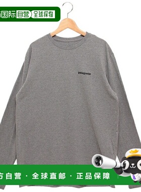 日本直邮Patagonia Responsibility 长袖T恤带 P-6 标志灰色男女3