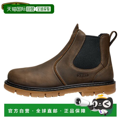 日本直邮Keen 男士 San Jose Ninety Degree 切尔西工装靴短款侧1