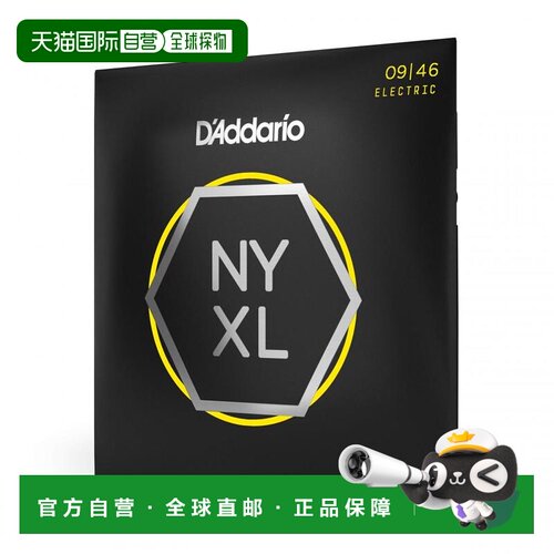 【日本直邮】达达里奥电吉他弦NYXL 0.009，0.046 NYXL0946