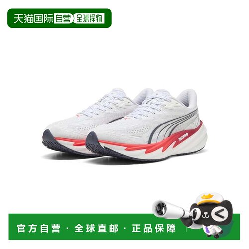日本直邮彪马 PUMA 男款 Velocity Nitro 5 跑鞋 白红配色