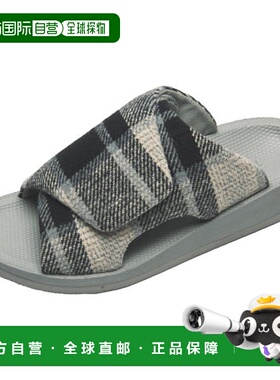 日本直邮Sidas UTIPPA 3D凉鞋2025秋冬款室内鞋黑色格纹2025008