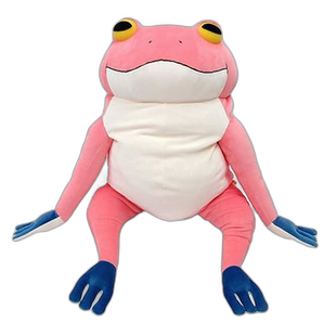 【日本直邮】Shinada 毛绒玩偶 青蛙公仔 粉色 XL MOKR-0880P