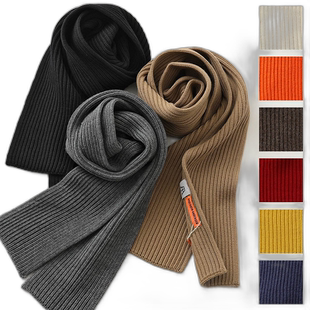 日本直邮ANDERSEN-ANDERSEN 秋冬男士围巾新款羊毛披肩罗纹 正品