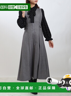 1h可退 日本直邮ASTORIA ODIER 女装V领侧拉链宽松连衣裙 80918