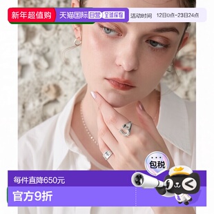 1h可退 日本直邮NOJESS 女装 银色马蹄造型戒指 宽版U型设计 显瘦