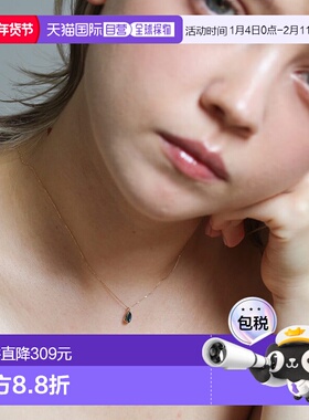 1h可退 日本直邮cui-cui 伦敦蓝托帕石 长链 项链 K10YG 903100