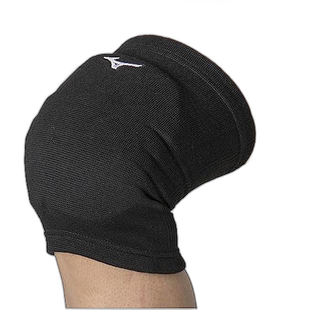 【日本直邮】美津浓膝支持器 黑色×白色 L 排球护膝护具