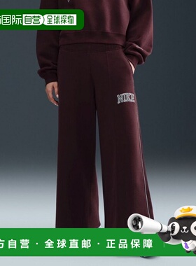 日本直邮Nike 女士NSW PHNX抓绒印花宽松长裤运动装 [IM7493]