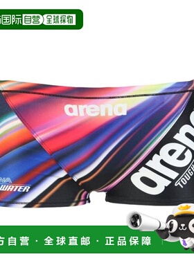 日本直邮ARENA 男士训练短腿竞技泳衣 AS5FWM17M BKBL 泳衣