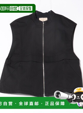 1h可退 日本直邮MELROSE claire 女士TC斜纹拉链立领马甲 A0751FV