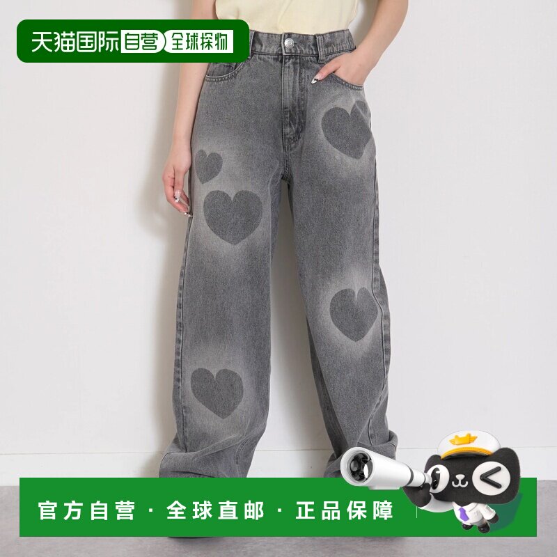 日本直邮NARUMIYA Lovetoxic 爱情毒药【LTXC】心形图案泼墨直筒