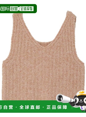 1h可退 日本直邮earth music&ecology 女装 MIX色粗花呢针织背心