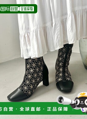 日本直邮Oriental Traffic 设计款蕾丝靴 41411OR526BW002706