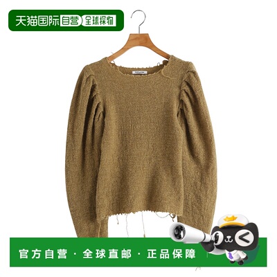 1h可退 日本直邮FUMIKA_UCHIDA 女装 宽松短款 羊毛 泡泡袖针织上