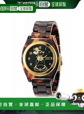 【日本直邮】Disney迪士尼 手表 TOR-OLDMCK-04BK 棕防水