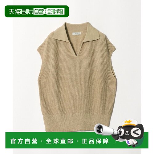 1h可退 日本直邮green label relaxing 女士 麻感混纺针织背心 36