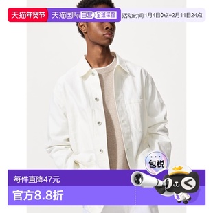 日潮跑腿UNIQLO优衣库 牛仔夹克 01 OFF WHITE MEN XS 481720