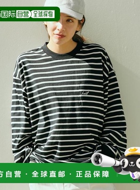 1h可退 日本直邮MONO-MART【HECT】Big Border L/S Tee/T恤
