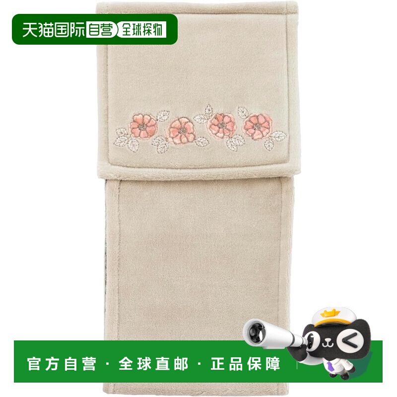 【日本直邮】Oka Floria 卫生纸架盖 米色（花卉 北欧 可水洗）