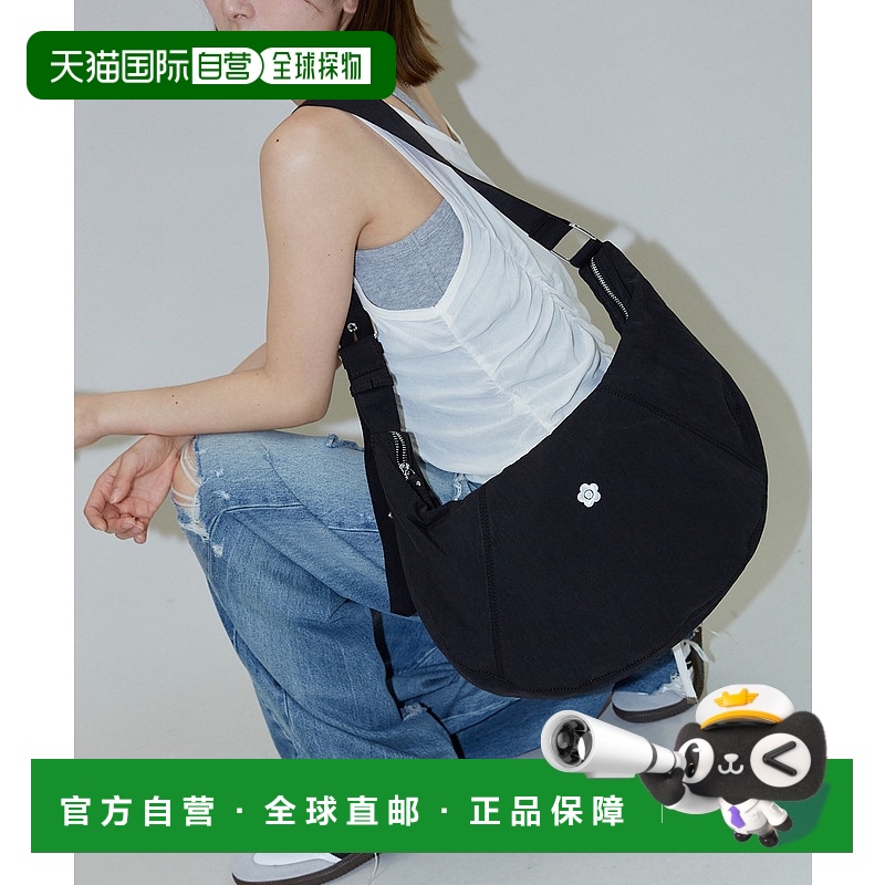 1h可退 日本直邮MARY QUANT×PUBLUX 女士刺绣花朵图案尼龙单肩包