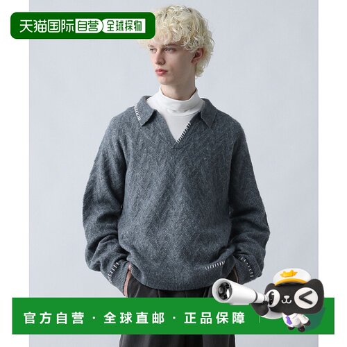 1h可退 日本直邮HARE男装 宽松版型针织 Polo 衫 半拉链设计 6083