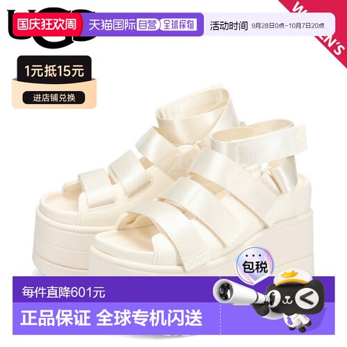 日本直邮UGG 凉鞋系带凉鞋Golden Rise女款厚底W GOLDENRISE象牙1