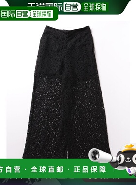 1h可退 日本直邮AZUL BY MOUSSY 女士蕾丝宽松长裤 250HSM31263D