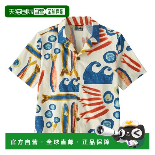 日潮跑腿Patagonia巴塔哥尼亚 儿童 Tidal Threads 印花图案衬衫