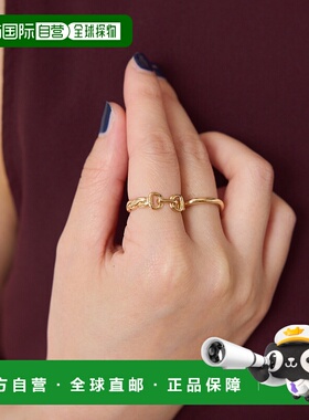 1h可退 日本直邮PAPILLONNER 女士 比特图案组合戒指 2件套 CLZ50