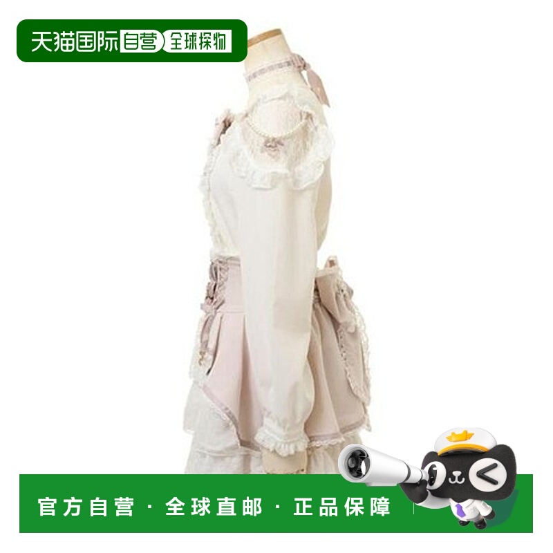 日本直邮日潮 Liz Lisa交叉蕾丝缎带剪裁上衣时尚舒适流行百搭