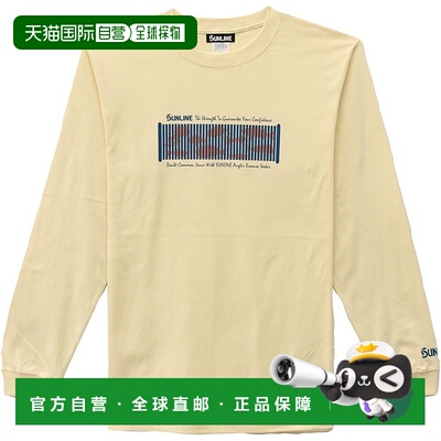 【日本直邮】SUNLINE衬衫棉质长袖T恤 SUW-15503LT 自然色 XXL码