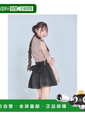 日本直邮日潮 michellmacaron缎带装饰针织上衣SFY0461C新款